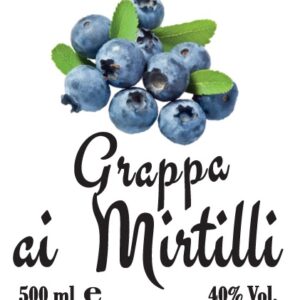 Grappa ai mirtilli 500ml 40% Vol.