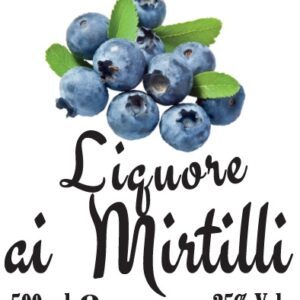 Liquore ai mirtilli 500 ml 25% Vol.
